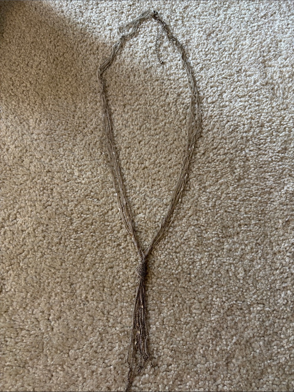 Express -Delicate Multi-Strand Silver Tone Knotted Necklace - Women Jewelry